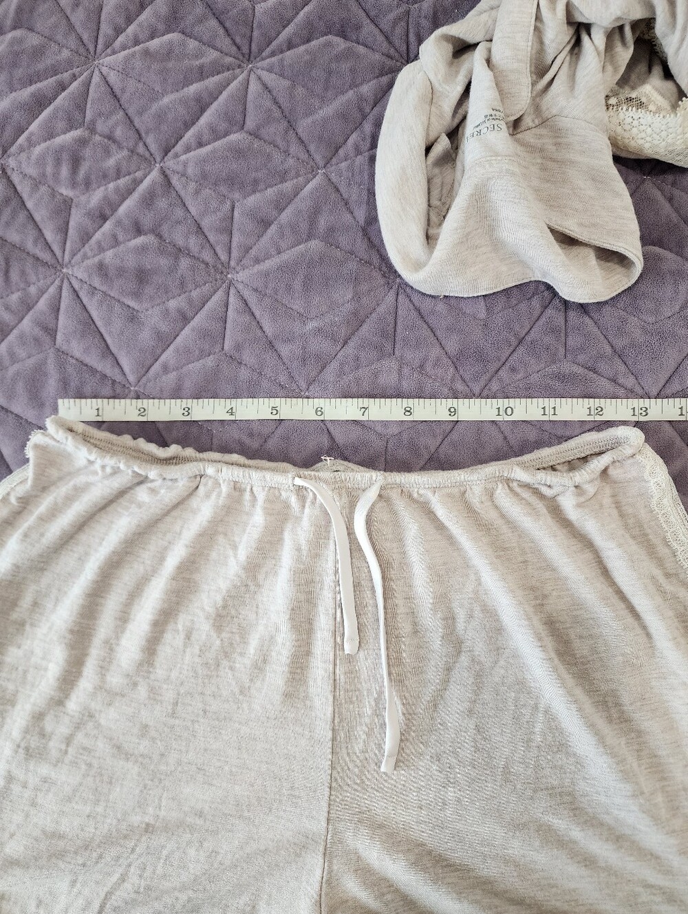 Victoria's Secret Super Soft Modal Lace Trim Pajama Set Cream Beige Small - Picture 15 of 16